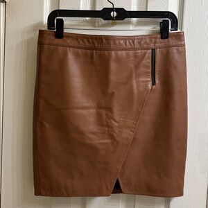 Mason lambskin leather mini skirt. Fully lined. NWOT